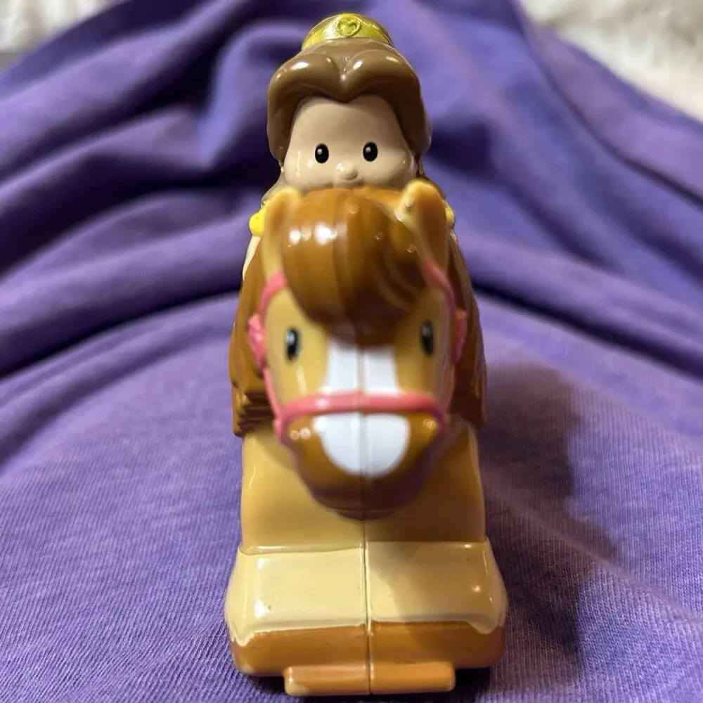 Fisher Price Little People Disney Princess Belle Klip Klop Horse Beauty & Beast